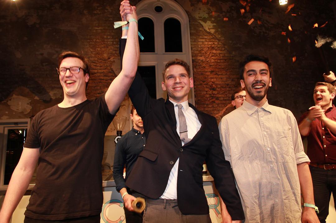 Jonathan Scheeper won in 2017 de Dutch Aeropress Championship. Foto: Sayyestothepress