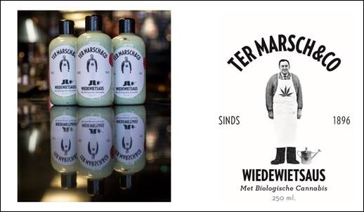 Horecafamilie Ter Marsch lanceert Wiedewietsaus op basis van cannabis
