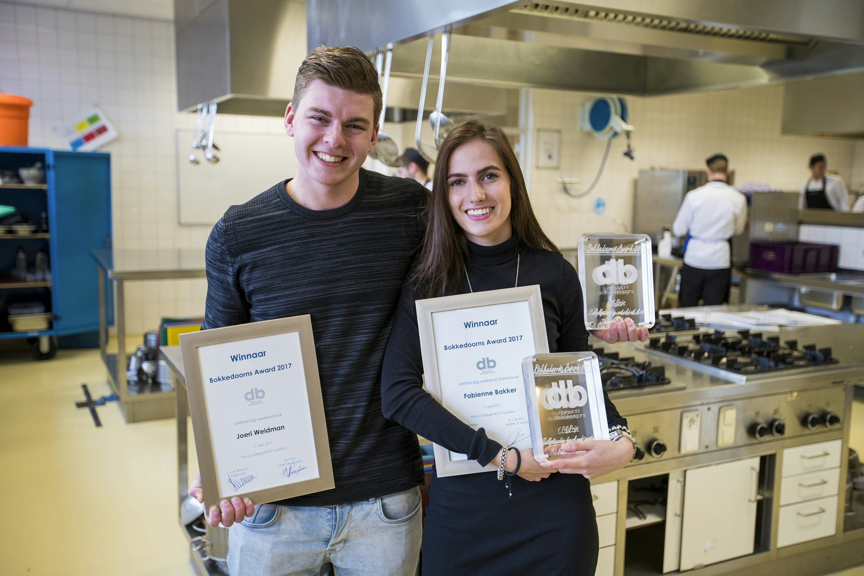 Winnaars Bokkedoorns Award: Joeri Weidman en  Fabienne Bakker