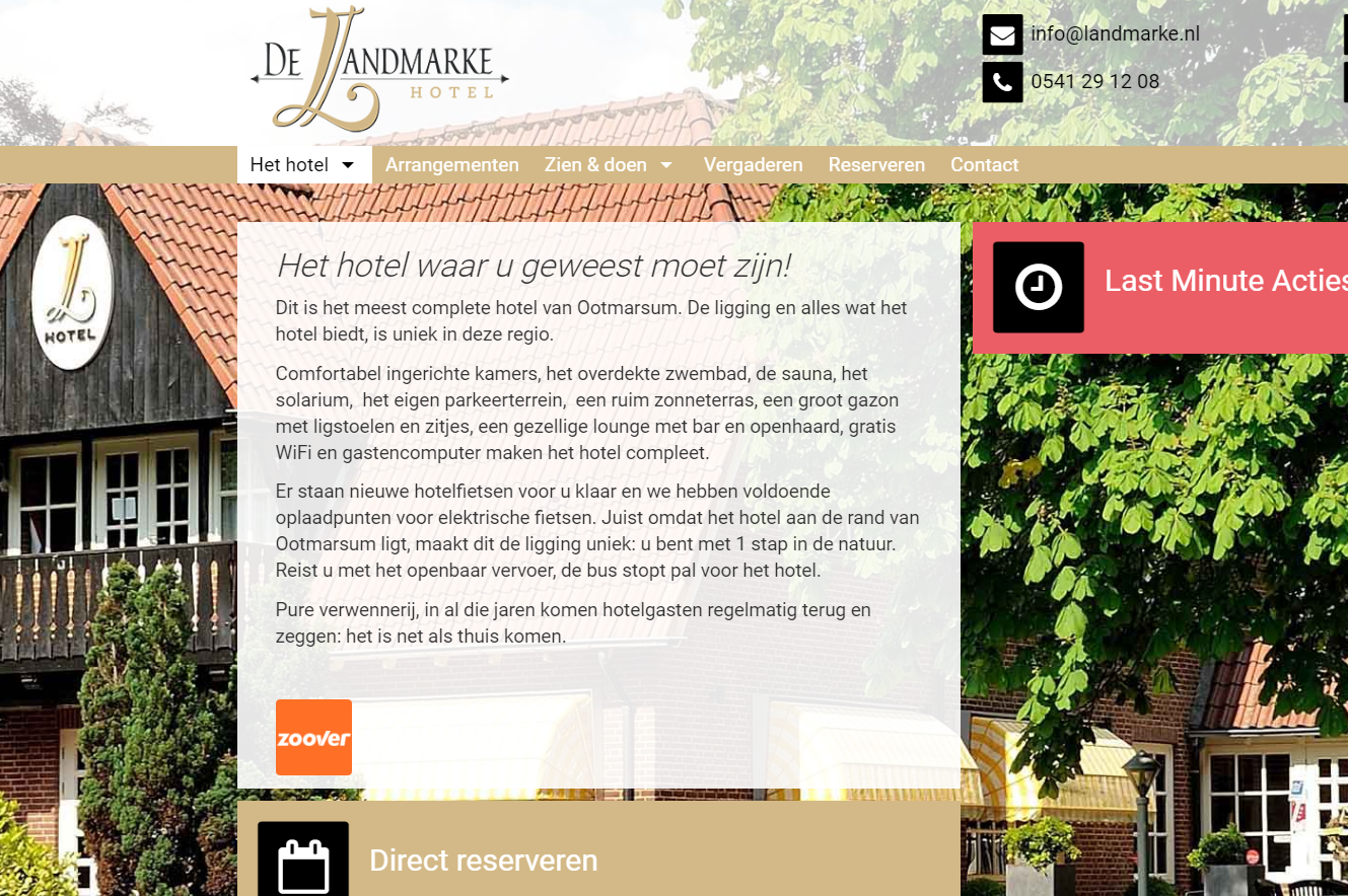 Nieuwe eigenaren Hotel De Landmarke in Oostmarsum