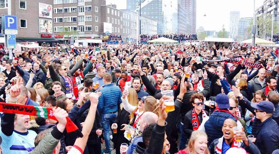 Volgeboekte horeca Rotterdam voorbereid op finale Feyenoord