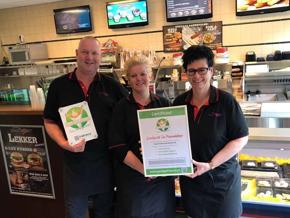 Snackpoint De Pannekletser in Tegelen krijgt keurmerk