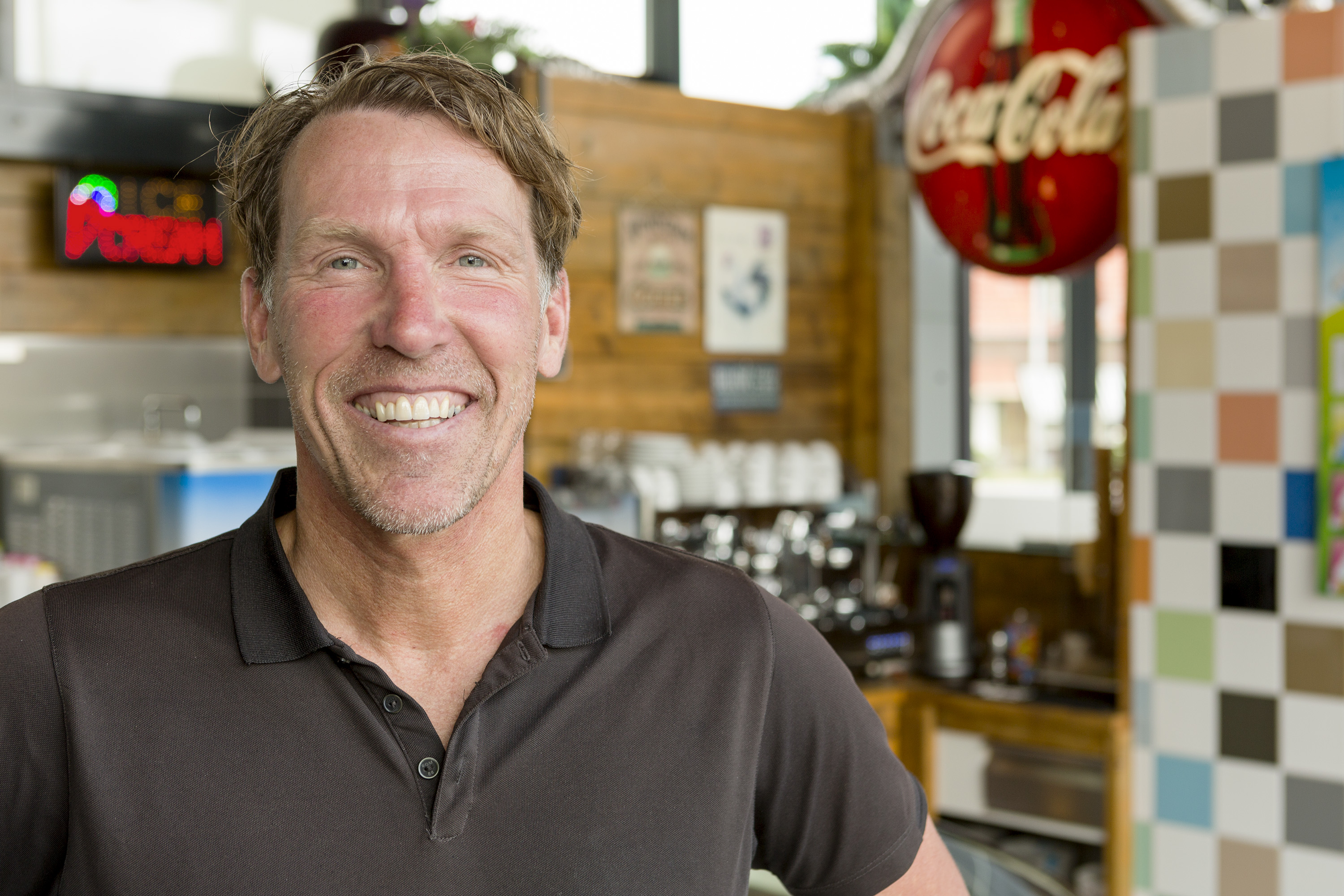 Cafetariahouders en oud-voetballer Gerard den Haan. Foto: Studio38C