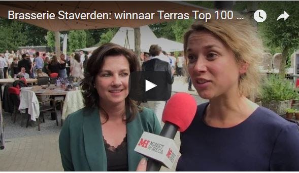 Video: Brasserie Staverden verklaart winst Terras Top 100 2017