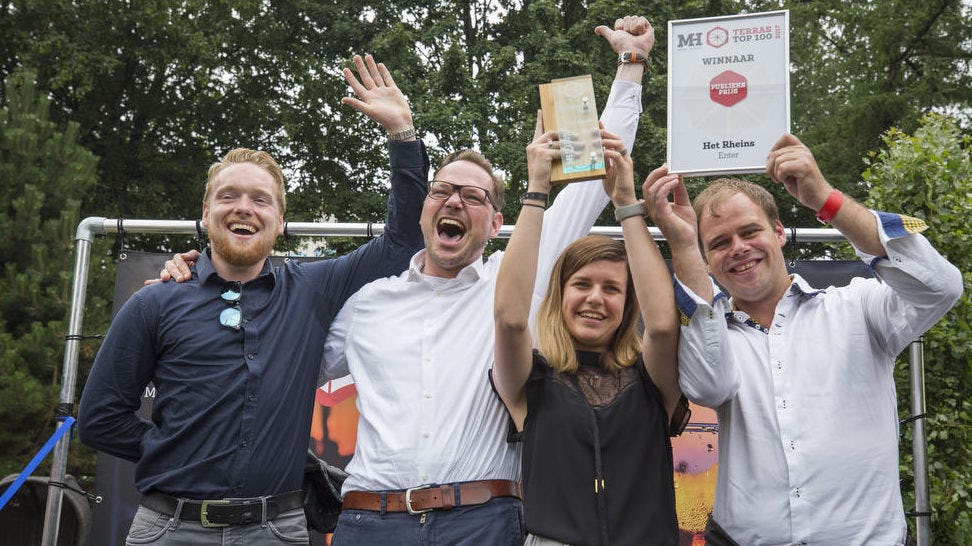 Landgoed Het Rheins uit Enter won in 2017 ook al de Terras Top 100 Publieksprijs.