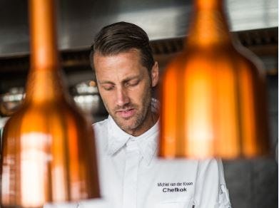 Michiel van der Kroon chef-kok bij Floor17 Amsterdam