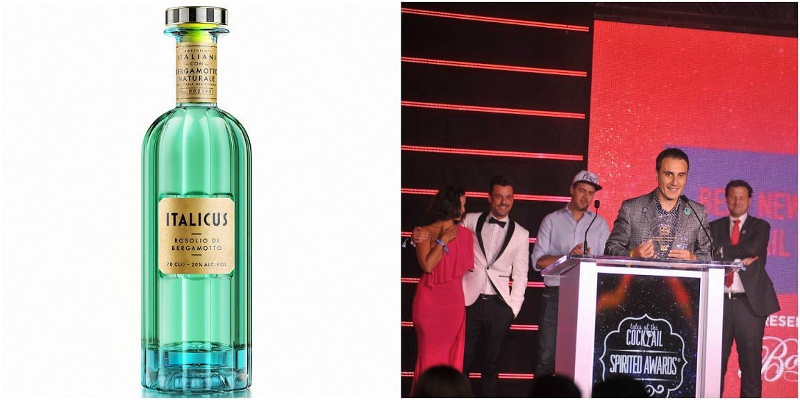 Bergamotlikeur Italicus Rosolio wint prijs