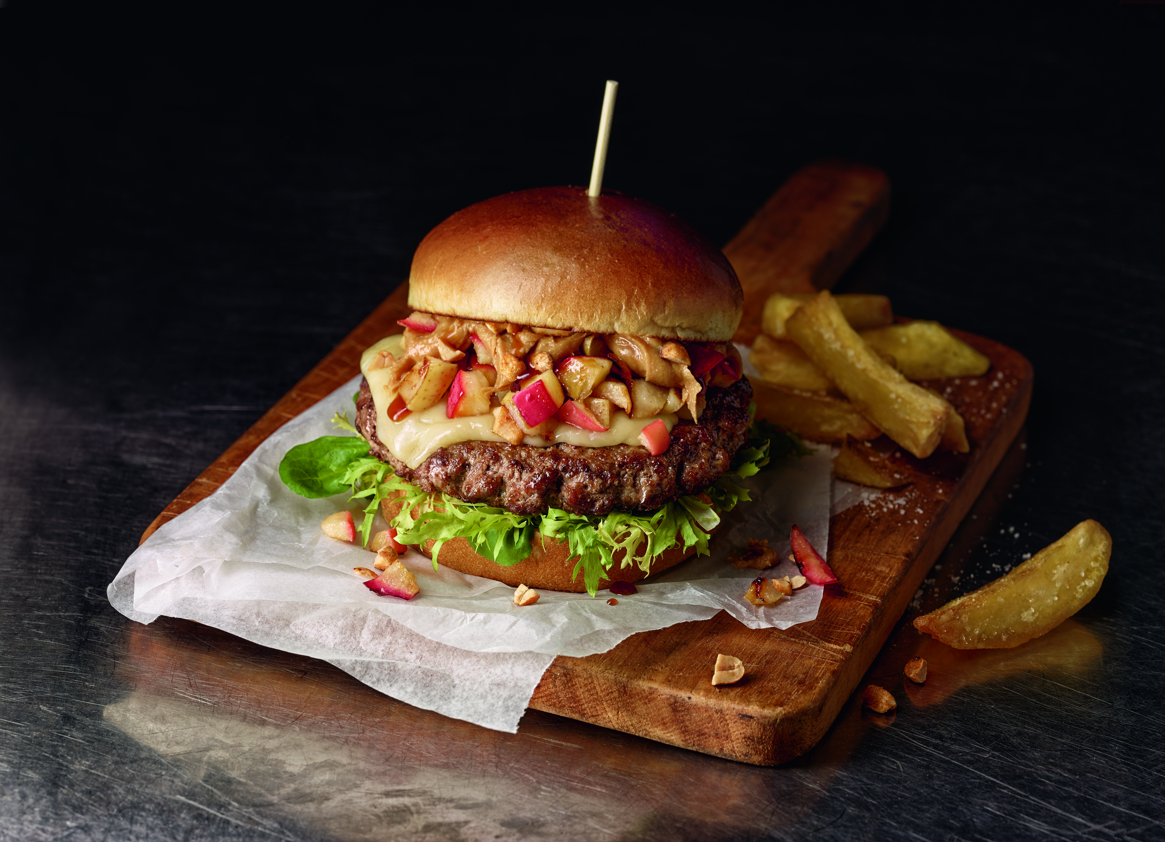 De Homestyle Angus Burger van Salomon. 