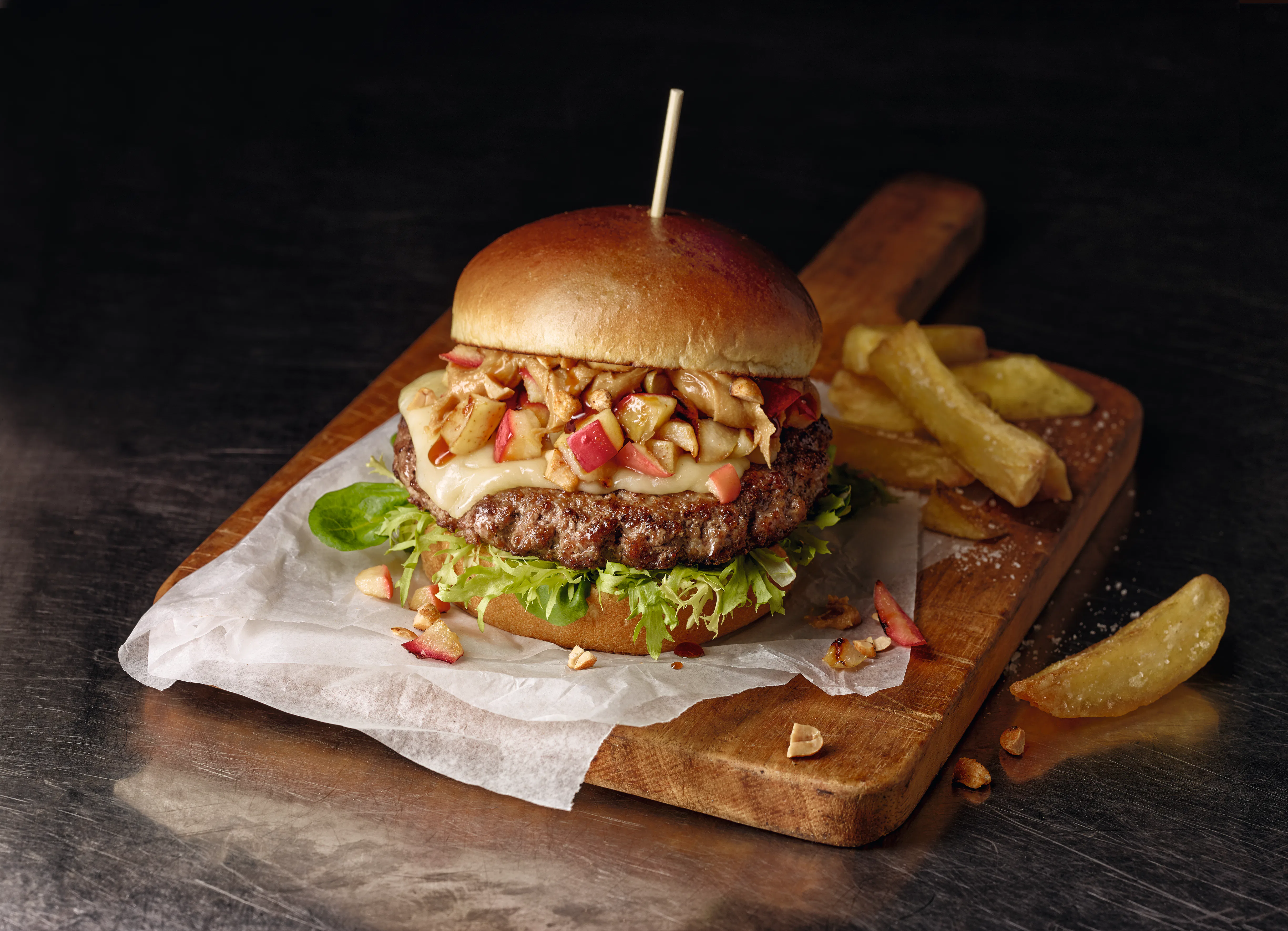 De Homestyle Angus Burger van Salomon.