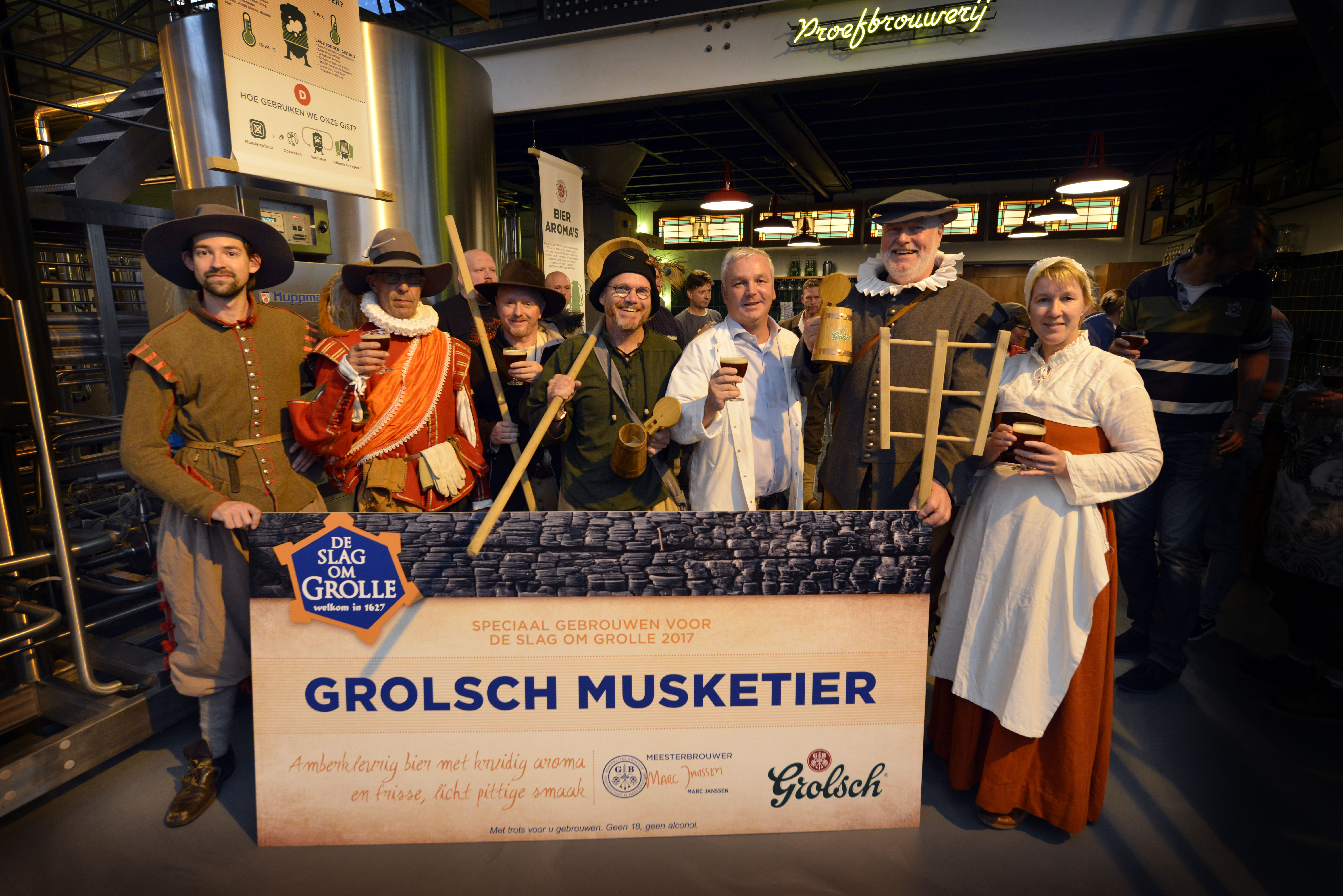 Grolsch brouwt Musketier voor Slag om Grolle