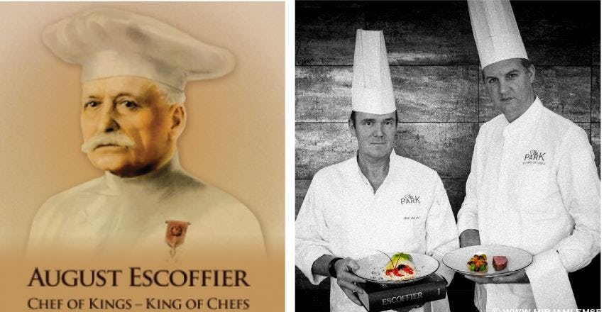 Escoffier: chefs Bilderberg eren hem in The Park by Erik van Loo