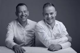 Richard van Oostenbrugge en Thomas Groot van restaurant 212