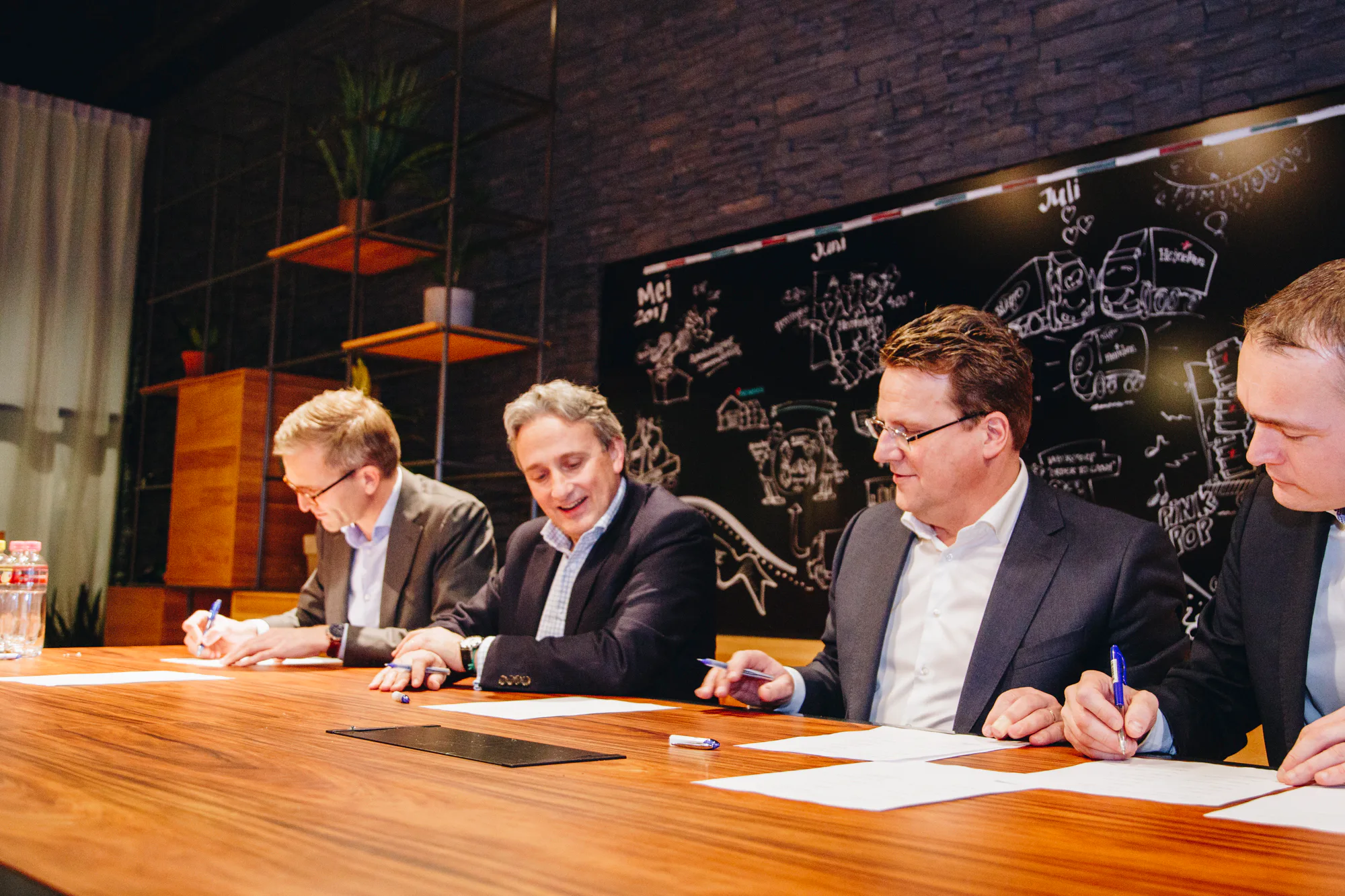 Ondertekening samenwerking Sligro en Heineken
