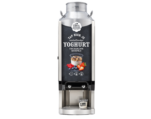Verras met vers getapte yoghurt met De Zuivelmakers yoghurttap