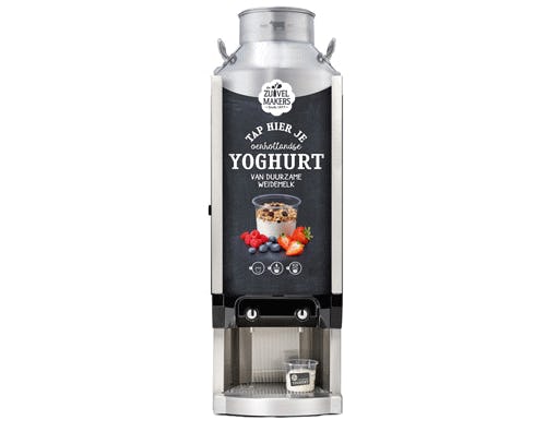 Verras met vers getapte yoghurt met De Zuivelmakers yoghurttap