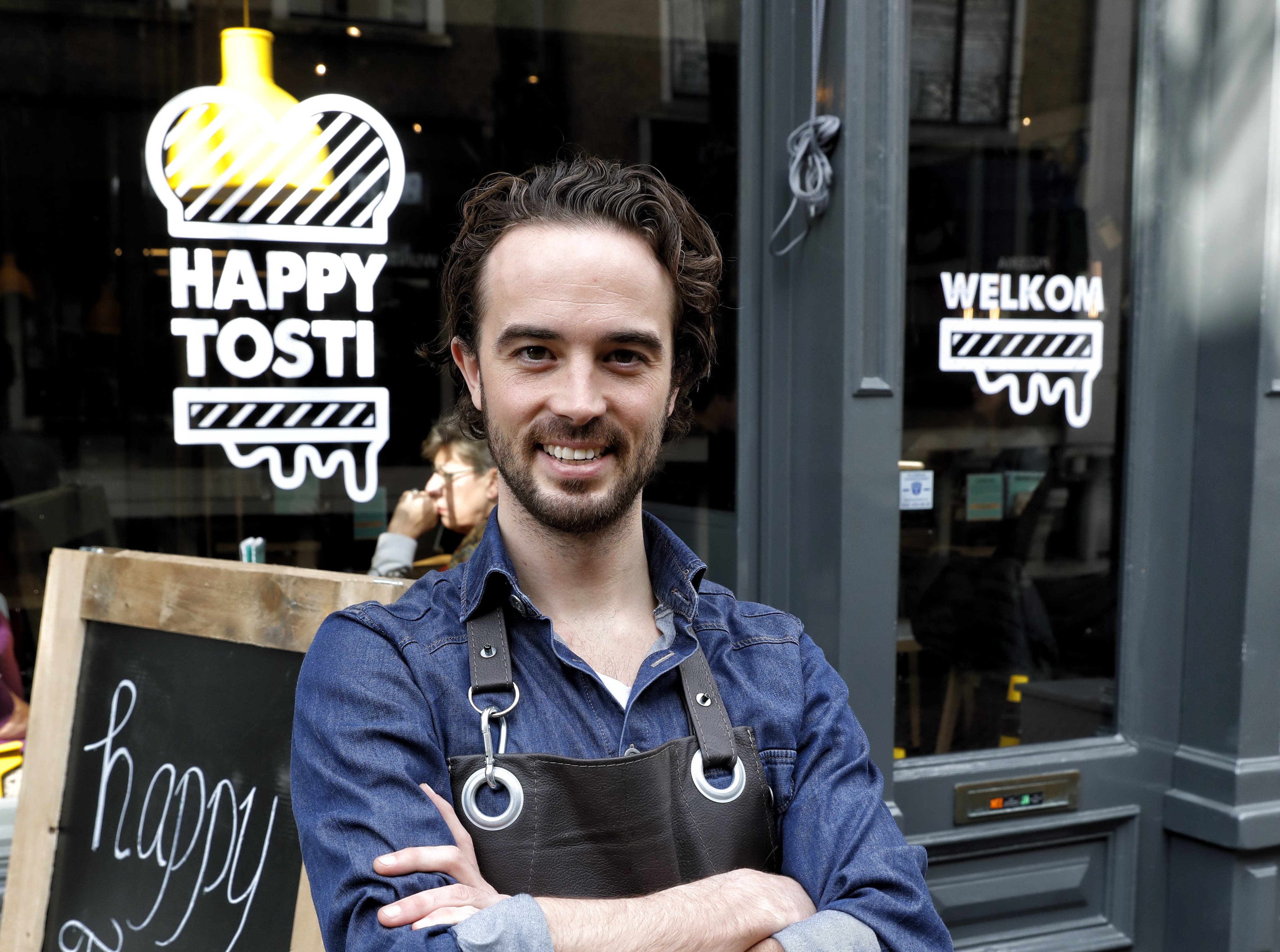Sam Holtus van Happy Tosti. Hotello of the Year 2018.
