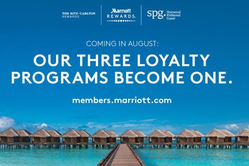 Marriott voegt drie loyaliteitsprogramma's samen