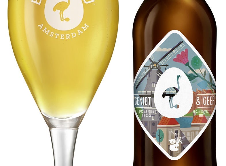 Eerste bier Geniet & Geef geveild door Art Rooijakkers