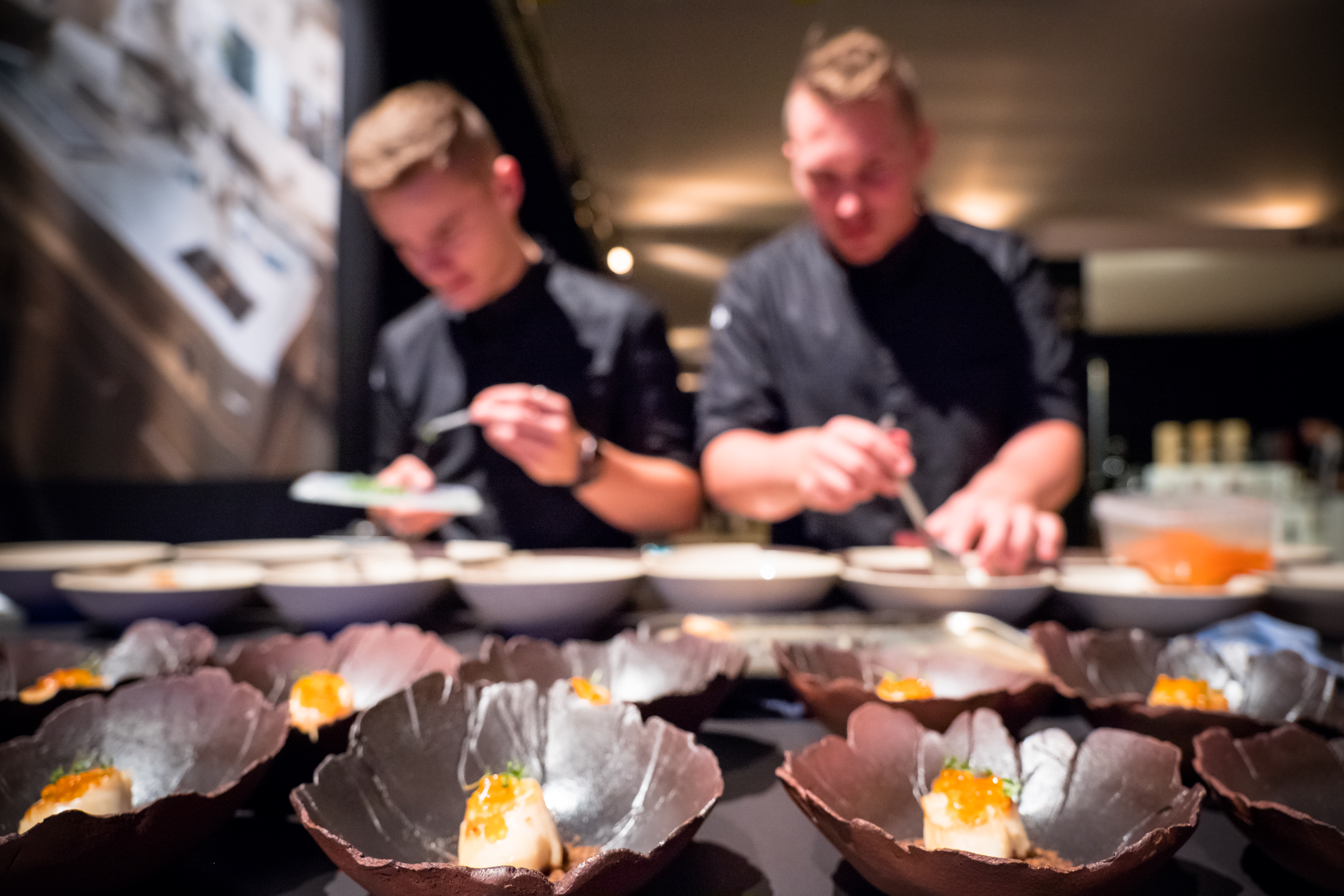 Dick Slootweg en Dries Bögels op podium BBB Horeca Summit