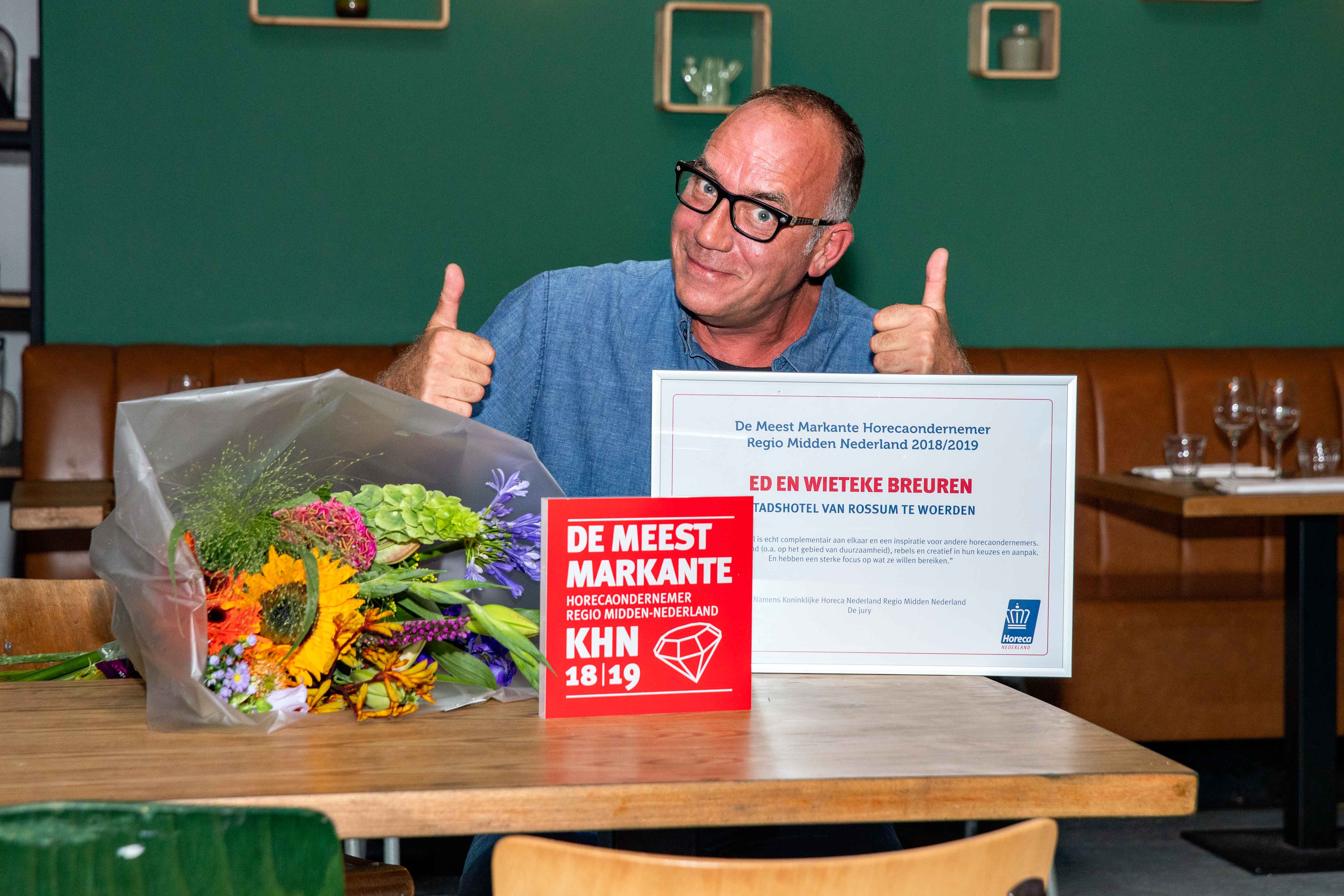 Ondernemerspaar Breuren Meest Markante Horecaondernemers Midden NL