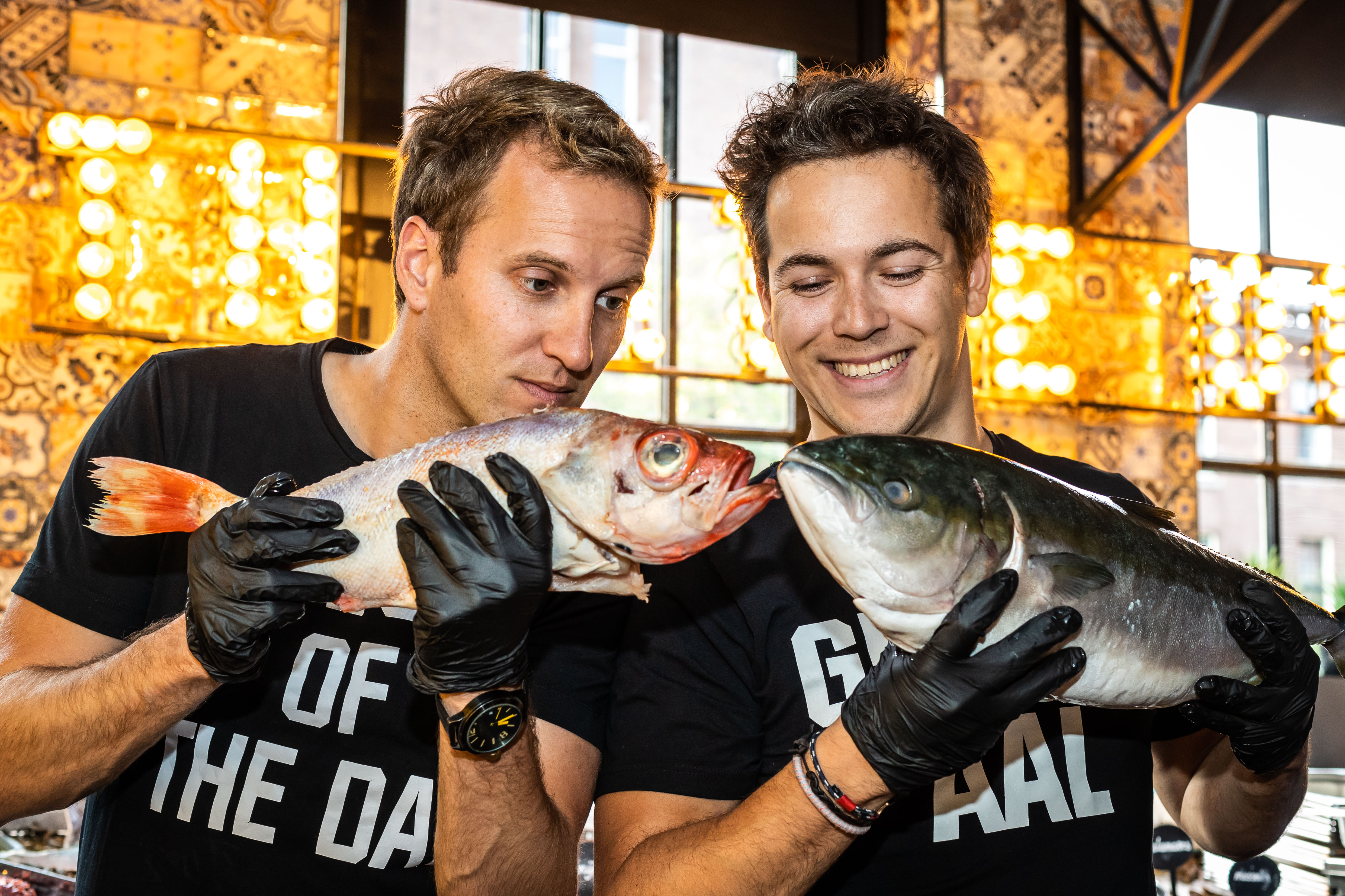 Sven Sallaerts (links op de foto) en Jos de Jong