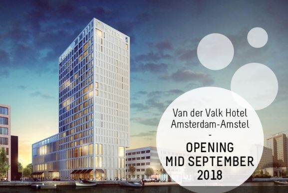 Eerste Van der Valk hotel  binnen ring Amsterdam opent boekingskanalen
