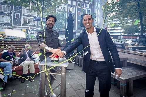 Wethouder Kasmi opende het culturele horecaplein van Rotterdam