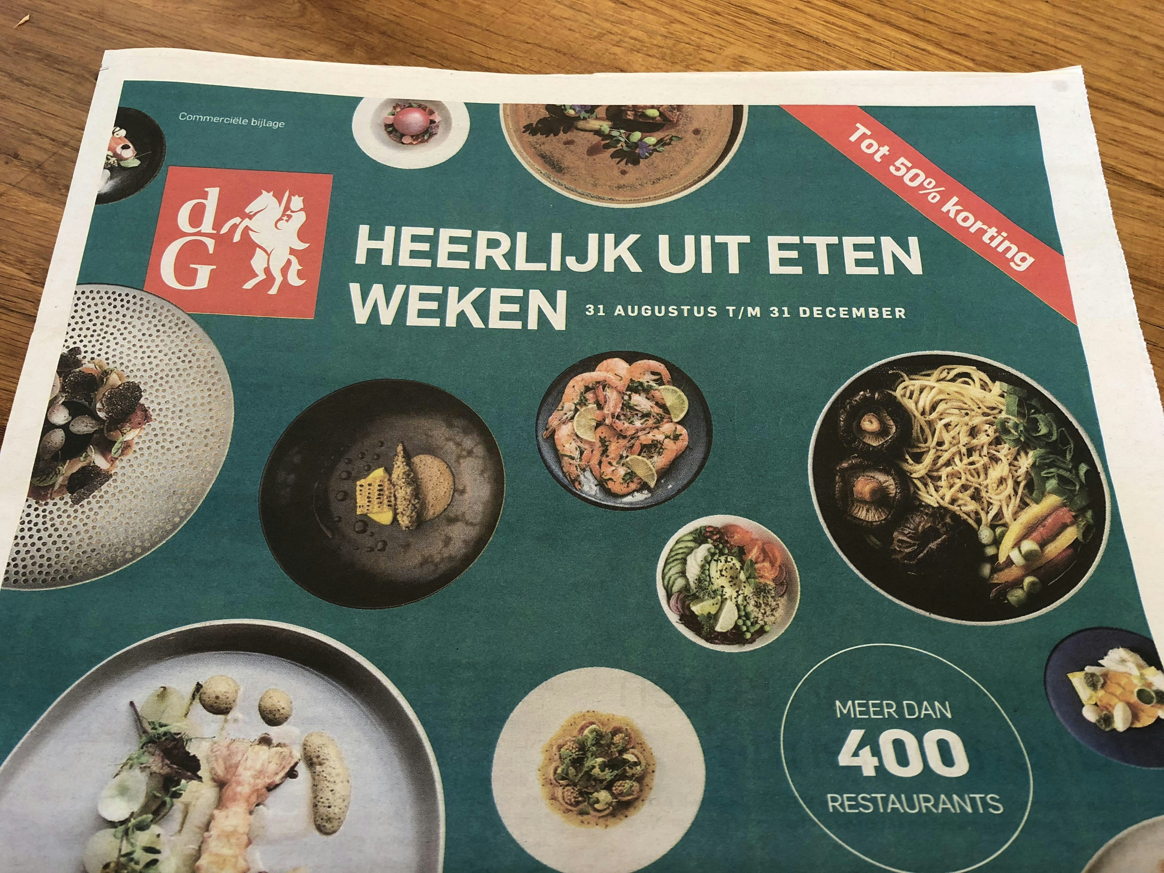 Nieuwe restaurantactie van Heerlijk.nl: Heerlijk uit eten Weken