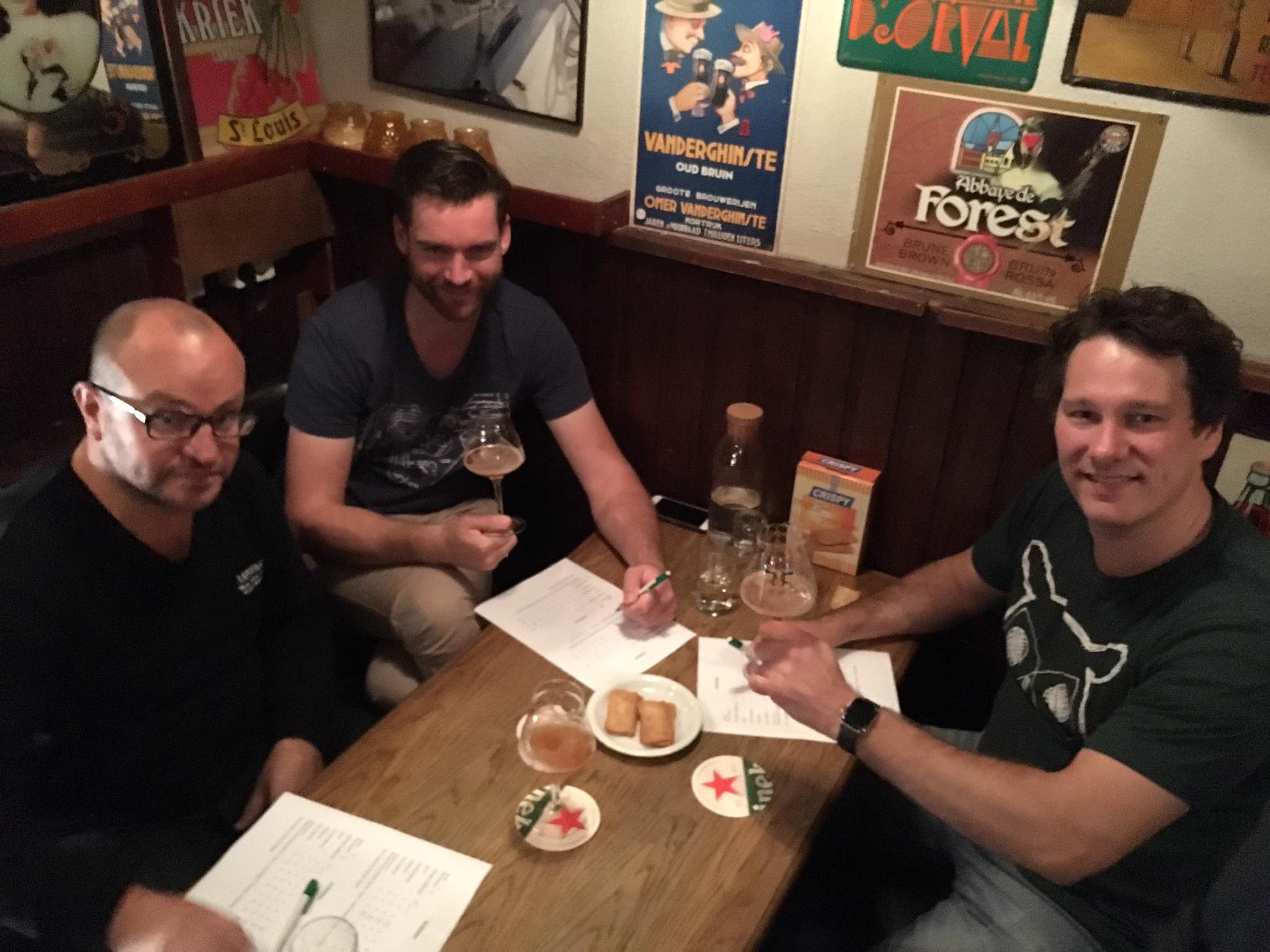 Vlnr. Juryleden Maik van Heerd, Wolter de Bes en Ivo Thijssen.