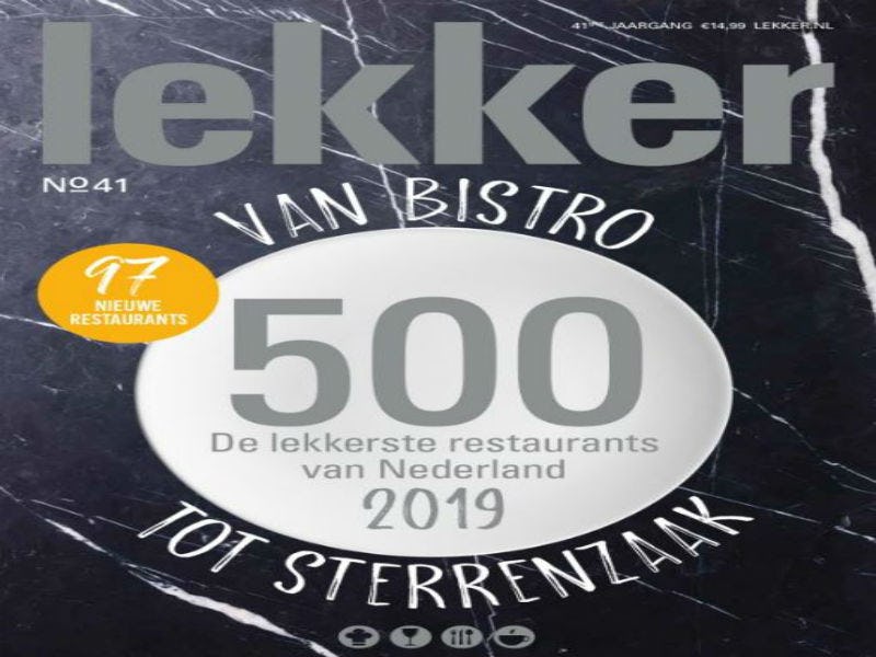 Lekker 2019: tien nieuwkomers in de top 100 en 97 nieuwe zaken in de top 500