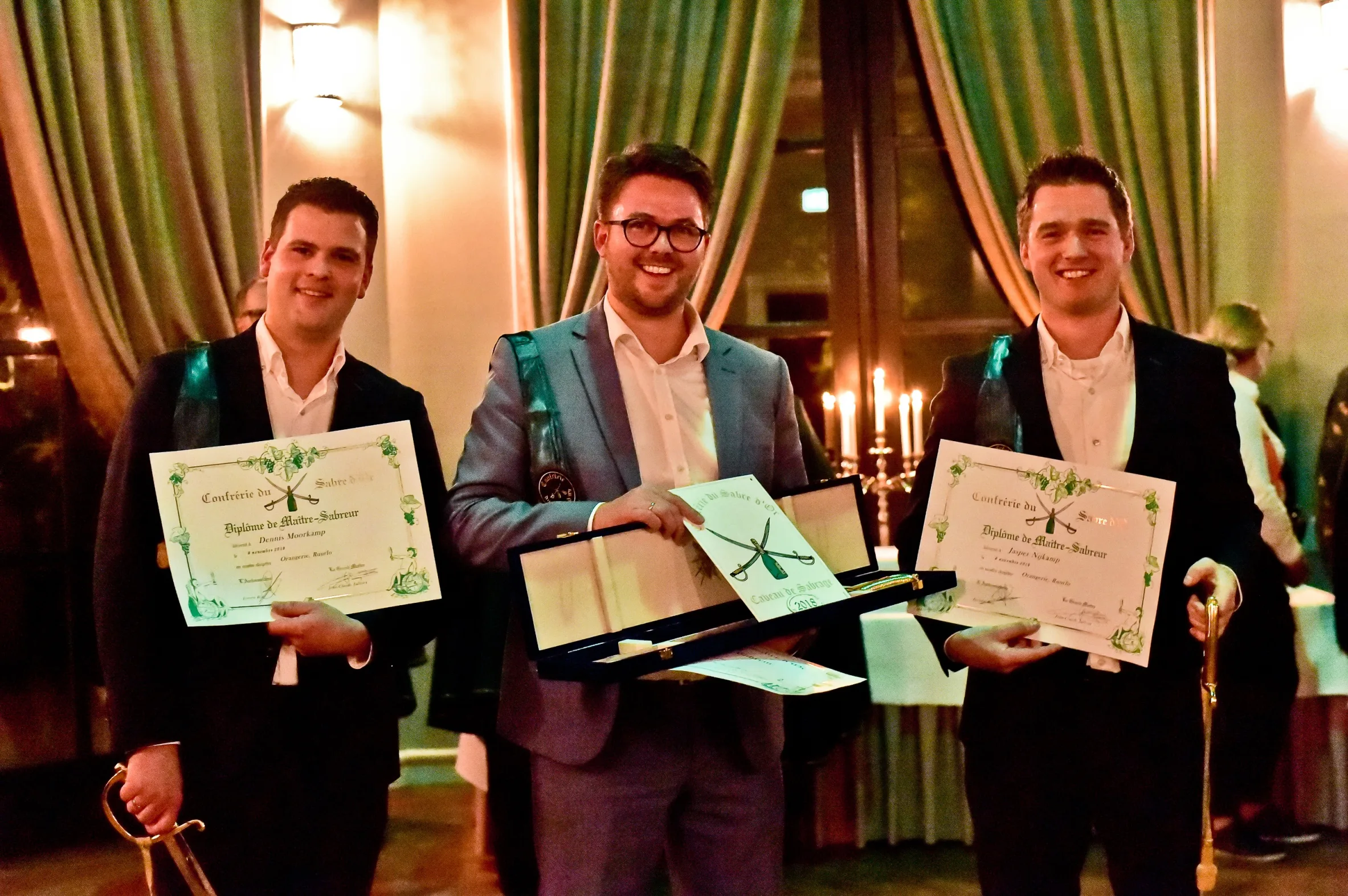 Dennis Moorkamp, Alco van Berkel, Jasper Nijkamp.