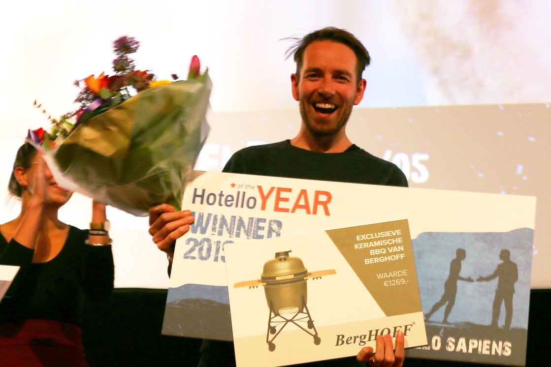 Joost Rietveld van Too Good To Go is Hotello of the Year 2019