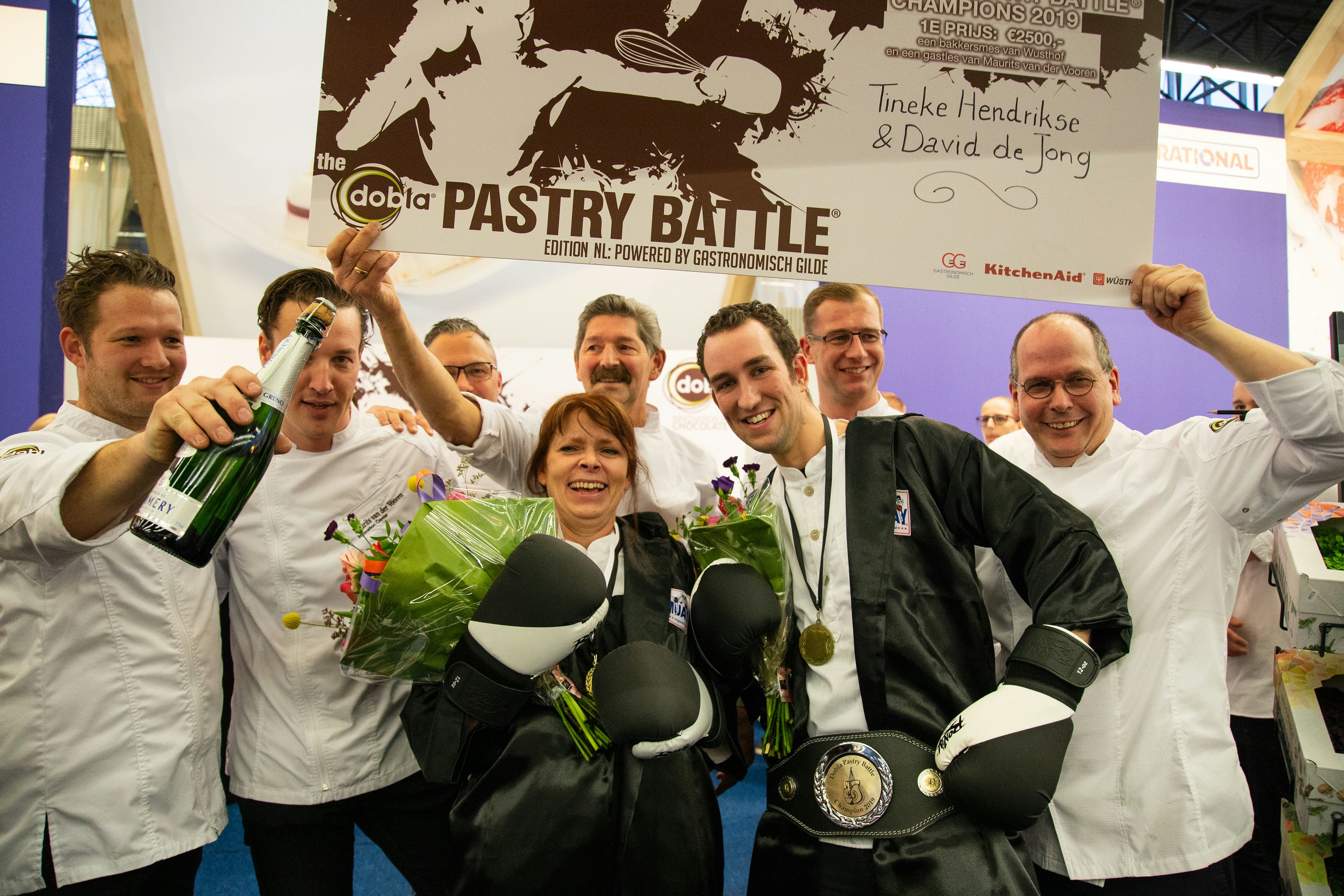 Team van Culinair Centrum Beverwijk wint Dobla Pastry Battle