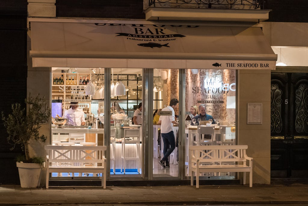The Seafood Bar aan de Van Baerlestraat in Amsterdam