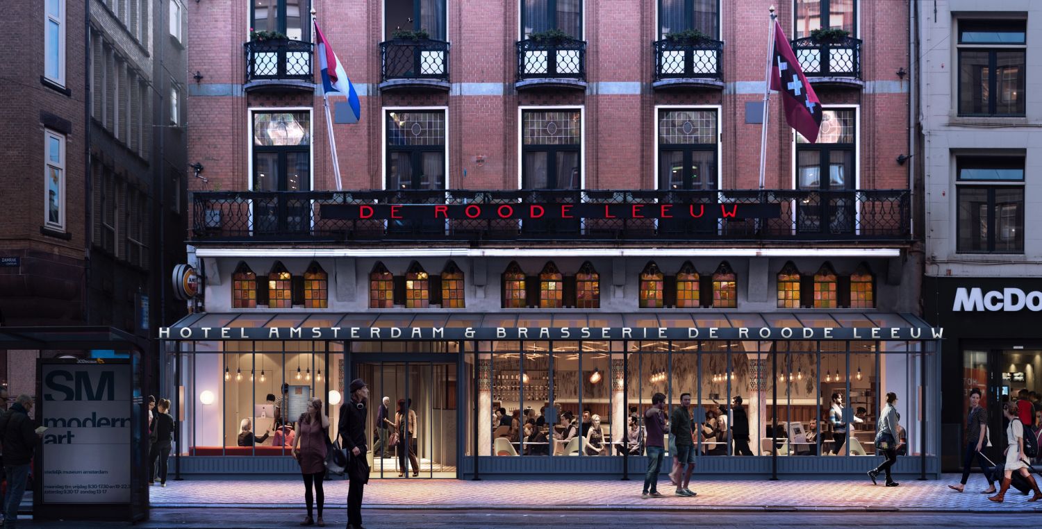 Brasserie De Roode Leeuw Amsterdam weer open na grote verbouwing