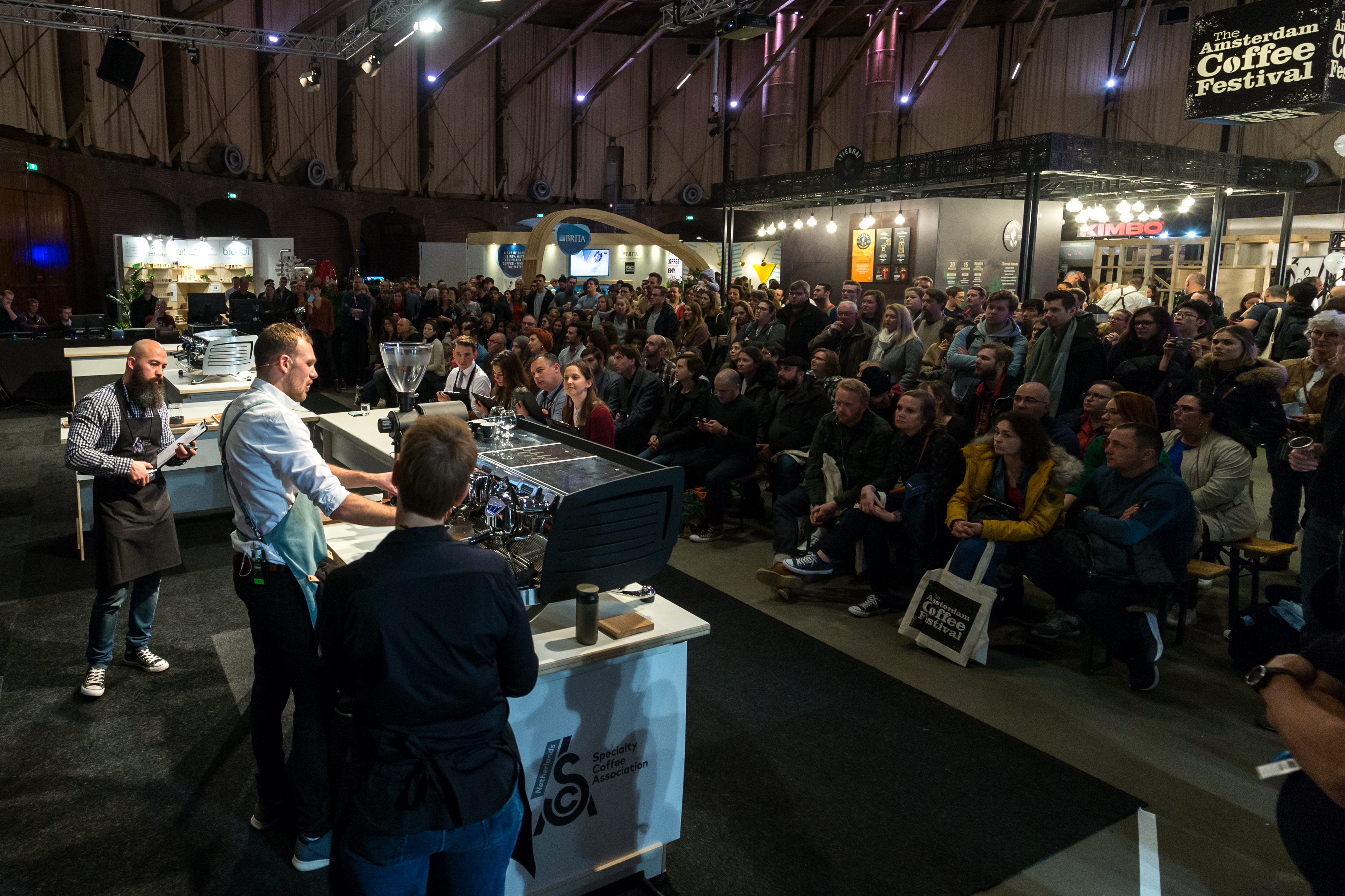 Amsterdam, 2 Maart 2019: The Amsterdam Coffee Festival. Foto van Jasper de Waal tijdens The Dutch Barista Championship.  © Sebastiaan Rozendaal