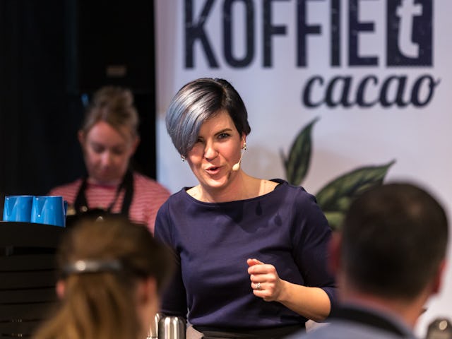Amsterdam, 2 Maart 2019: The Amsterdam Coffee Festival. Foto van Wendelien van Bunnik tijdens The Dutch Barista Championship.  © Sebastiaan Rozendaal