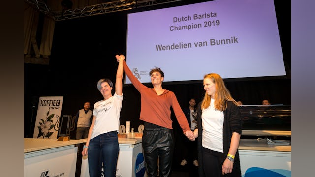 Wendelien van Bunnik wint Dutch Barista Championship 2019. Foto: Sebastiaan Rozendaal
