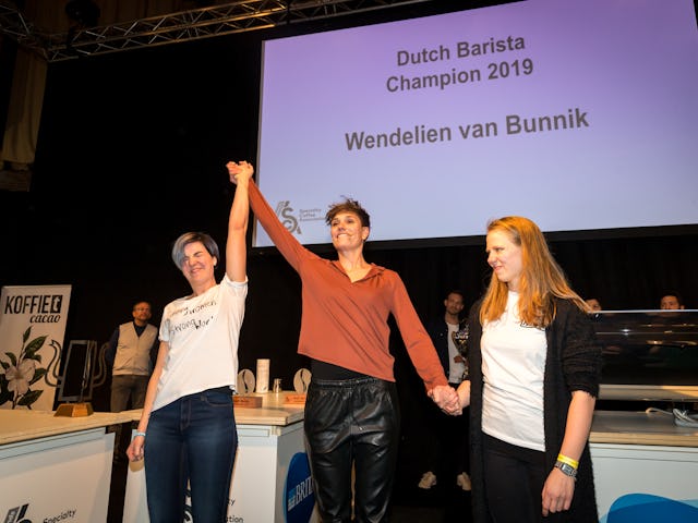 Wendelien van Bunnik wint Dutch Barista Championship 2019. Foto: Sebastiaan Rozendaal