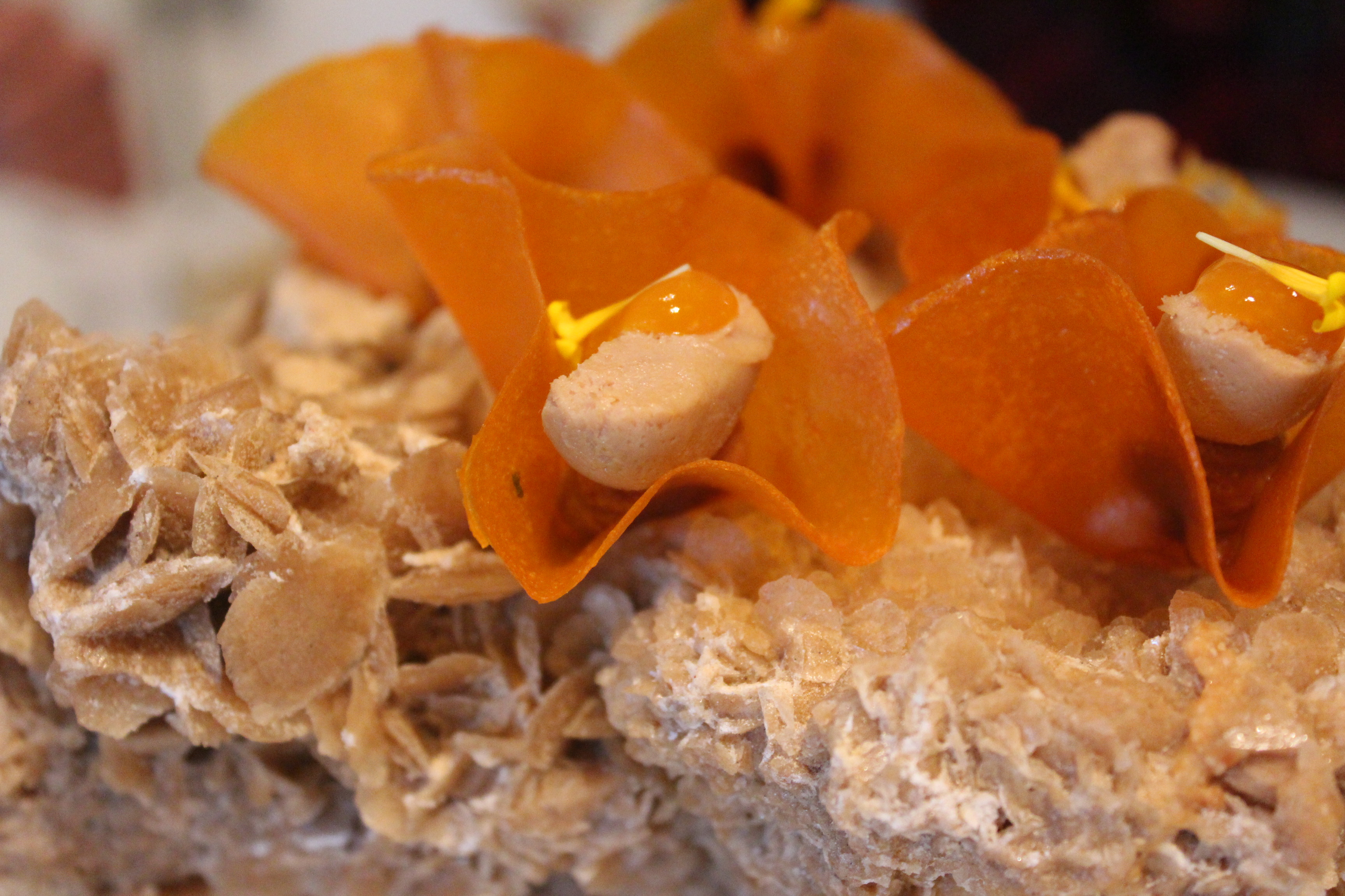 Foie, amlou, wortel, sinaasappel