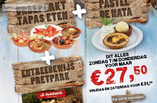 Gasten van La Cubanita krijgen entreeticket pretpark cadeau