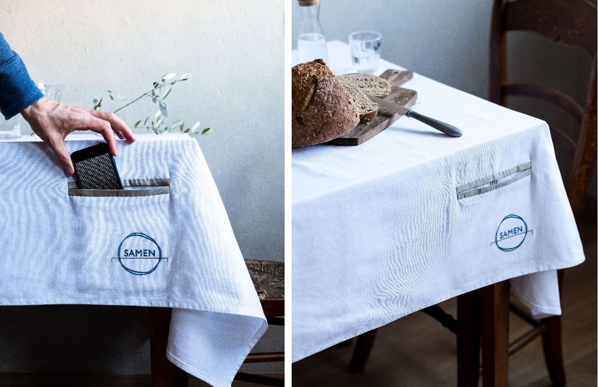 Smartphone-vrij dineren dankzij slim tafelkleed