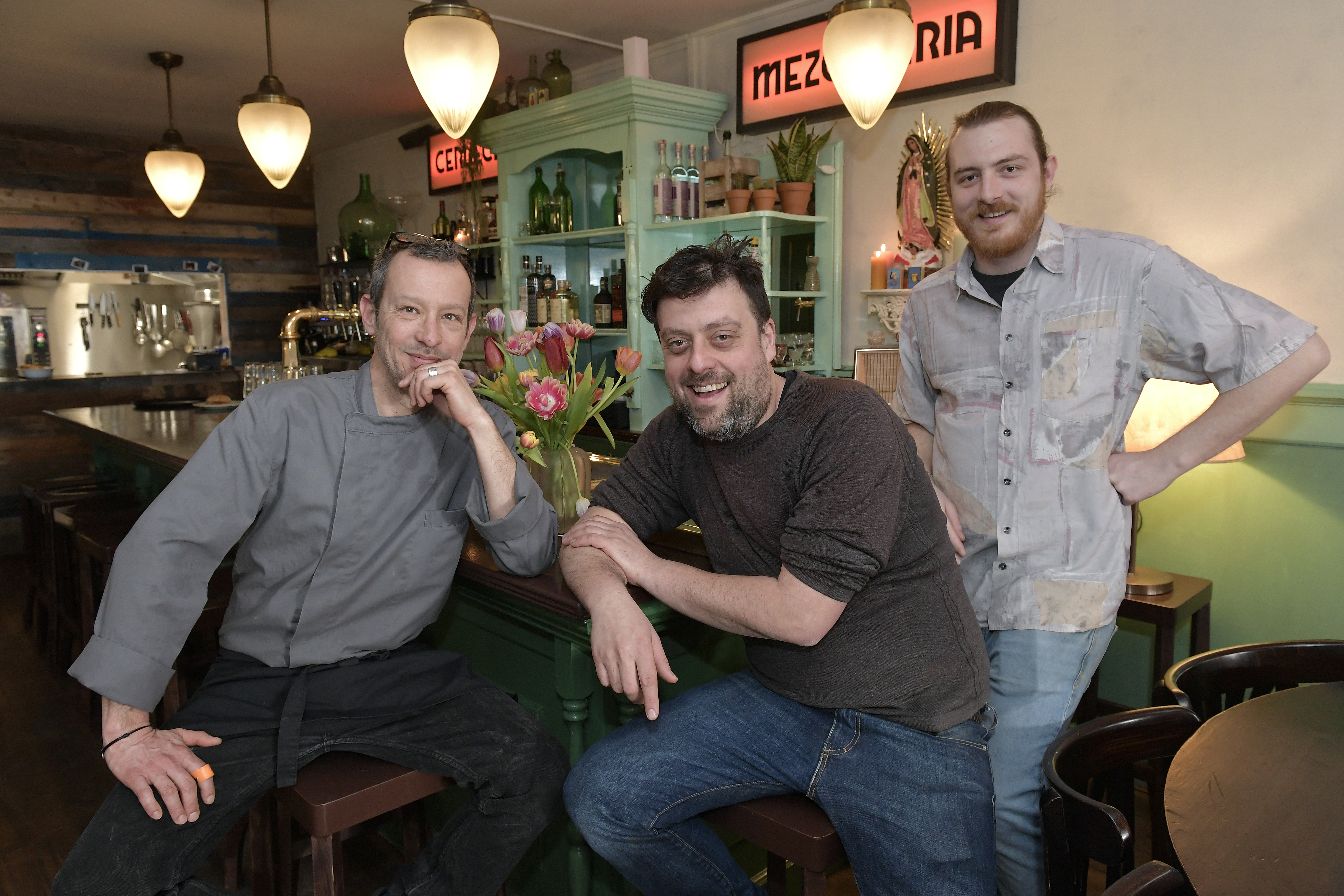 De ondernemers van Cabrón. Vlnr: Dani Jiminez, Armando Sacksioni en Jelmer Tenge. Gorski Sofroniev staat niet op de foto. (foto-credits Cor Salverius)