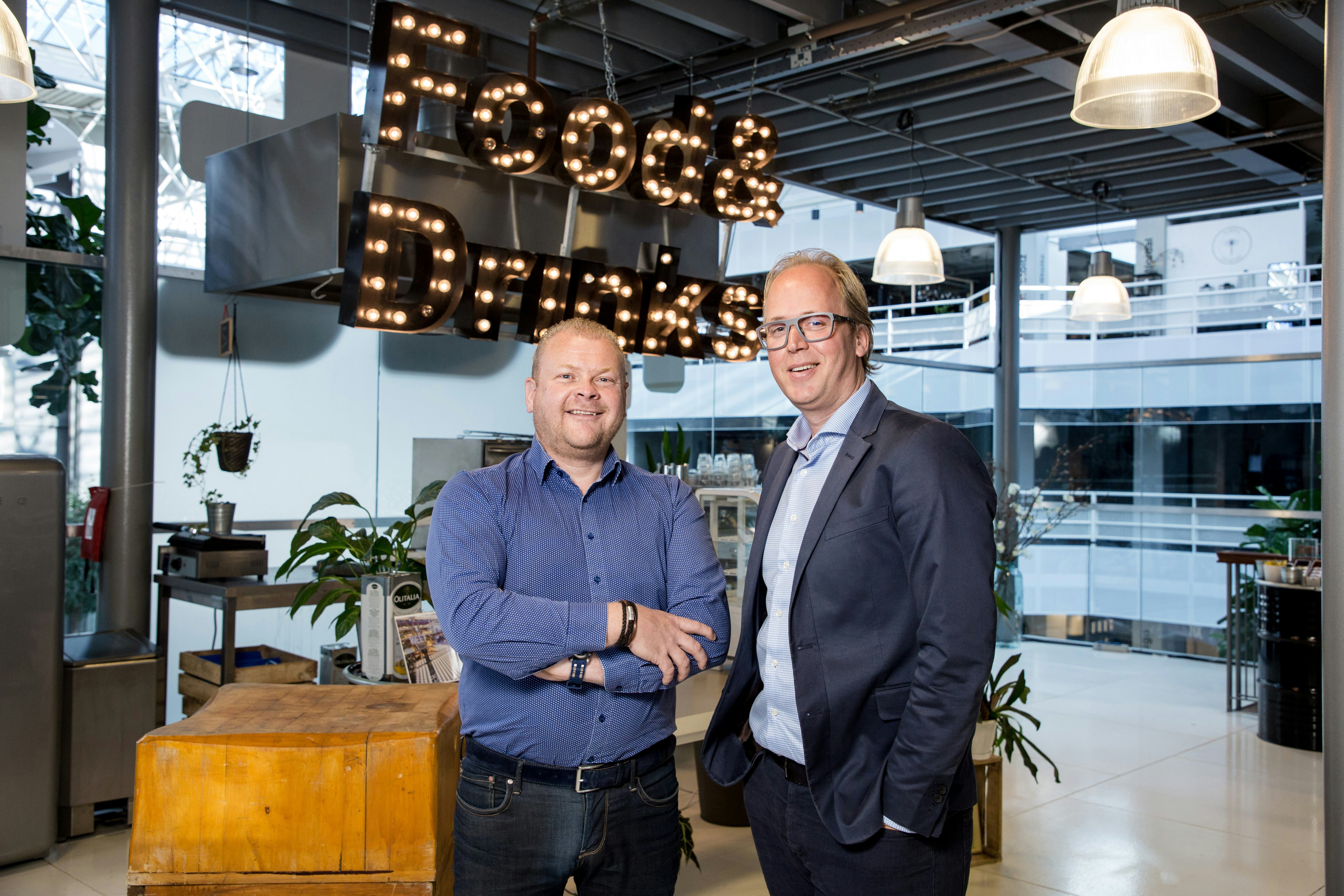 Alex Bontenbal (l) en Brian Schoonderbeek, de directie van Catering Lokaal.
