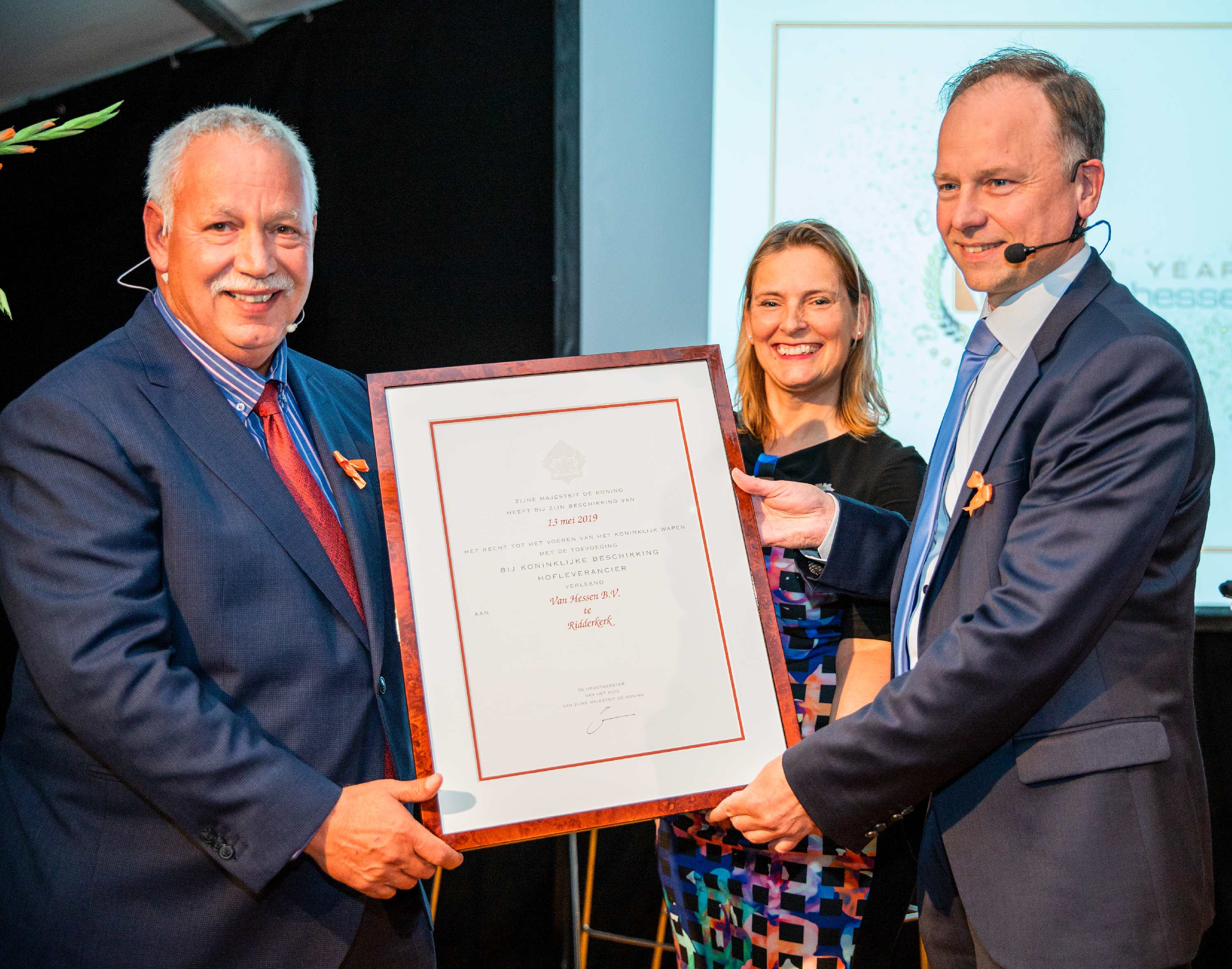 Van Hessen ontvangt Predicaat Hofleverancier