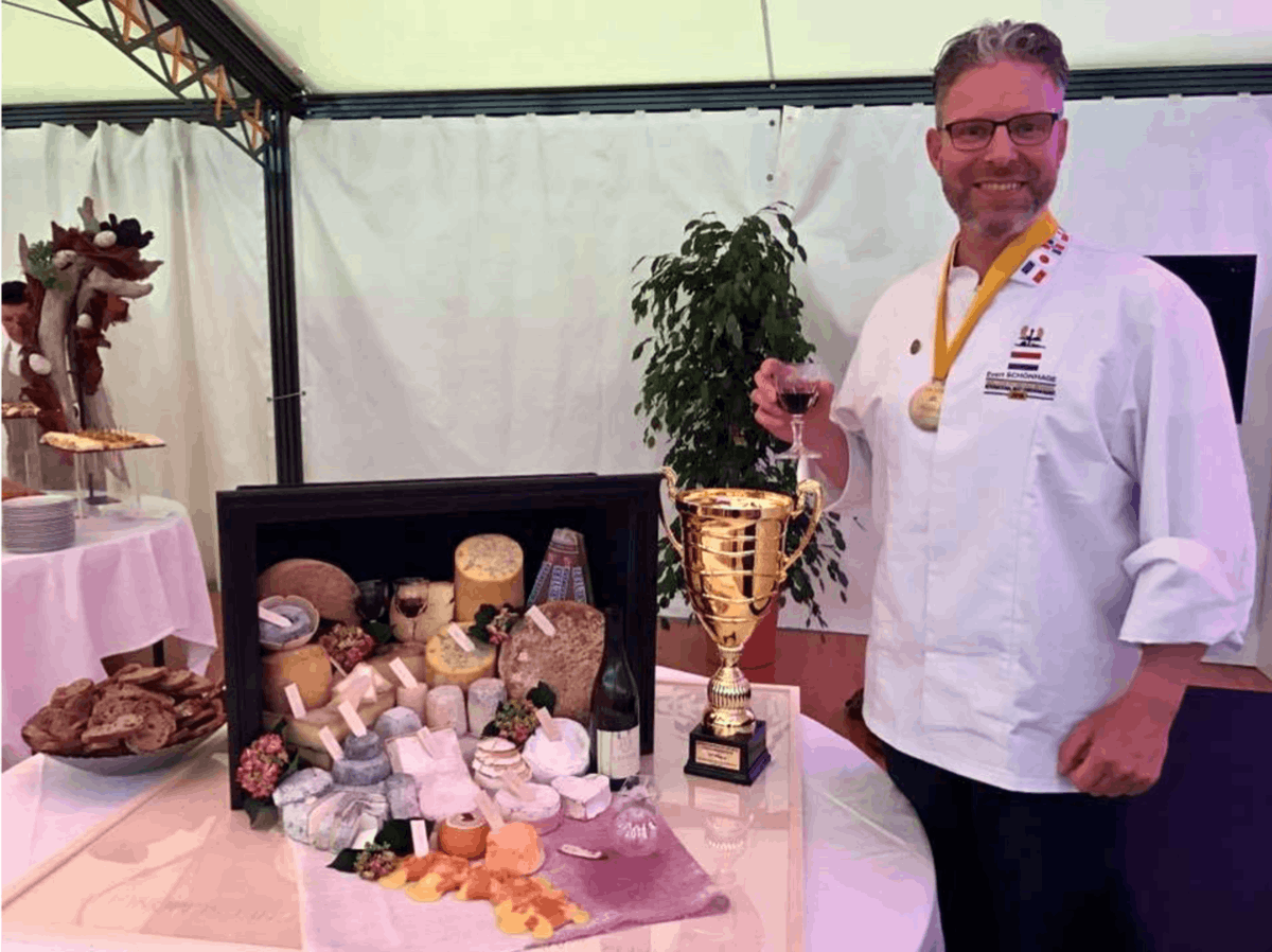 Maître Fromager Evert Schönhage wint WK voor kaasmeesters
