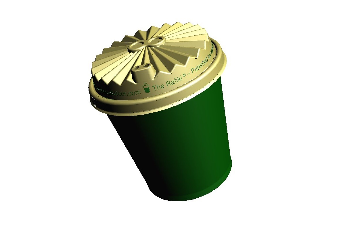 Nederlands bedrijf vindt papieren koffiebekerdeksel uit