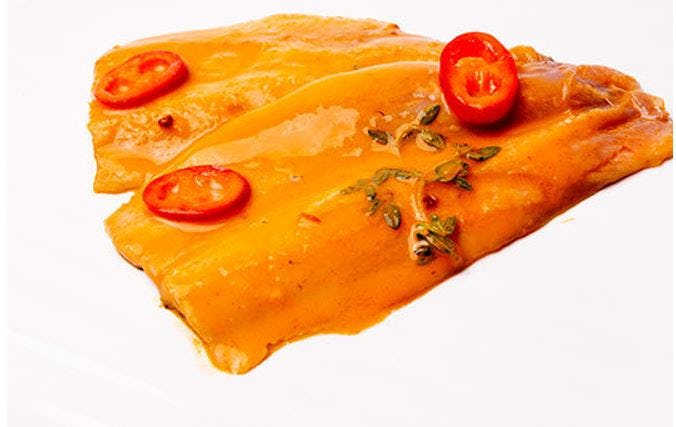 Recept Vis en Seizoen: Bretonse sardines in duindoornbes marinade