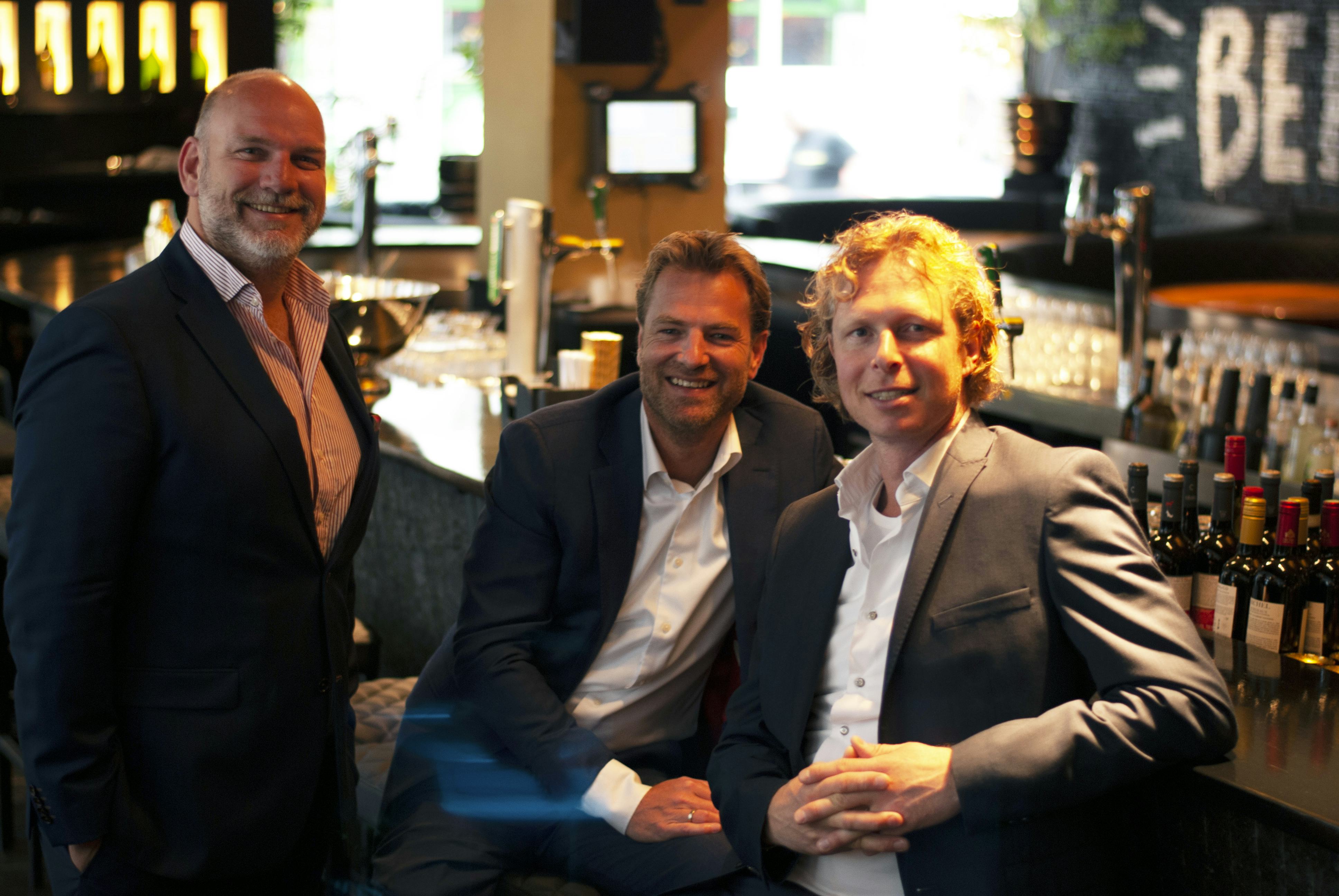 Het team van Horeca Crowdfunding Nederland. V.l.n.r.: Igor Kuijer, Mark Tamsma en Keimpe Tuinenga. 