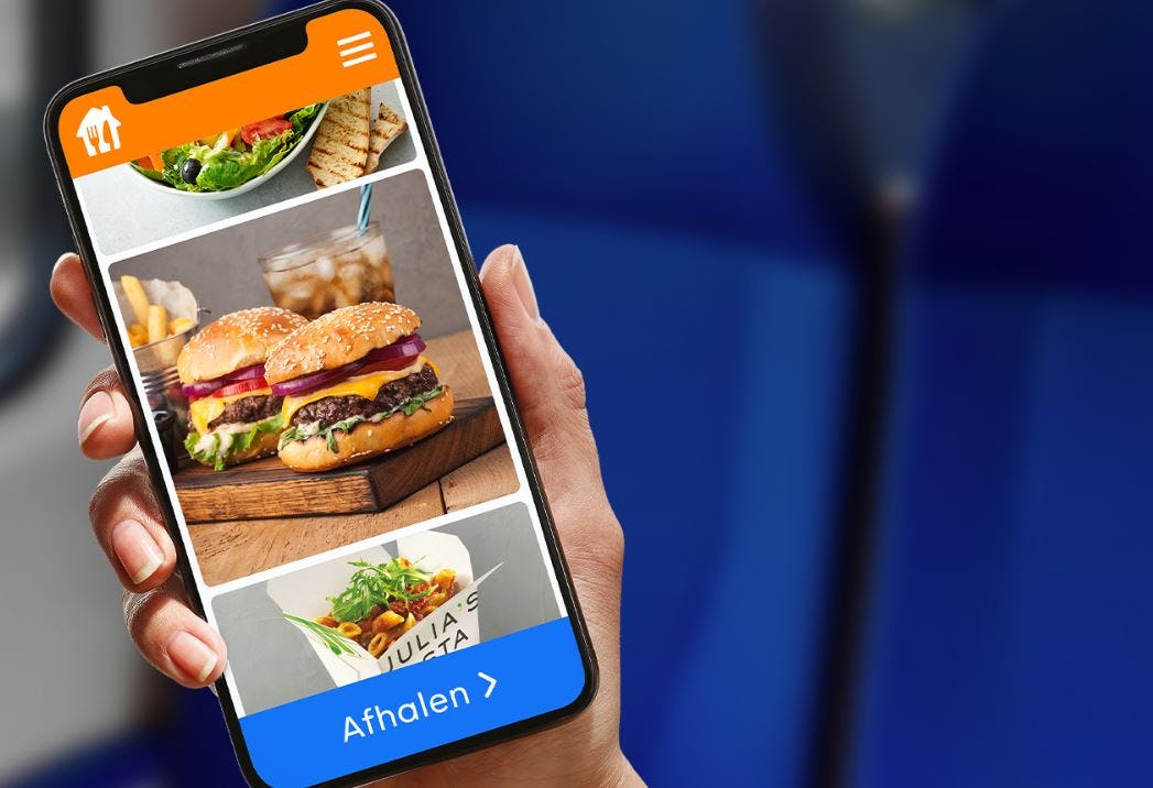 Thuisbezorgd start met eten afhalen op stations